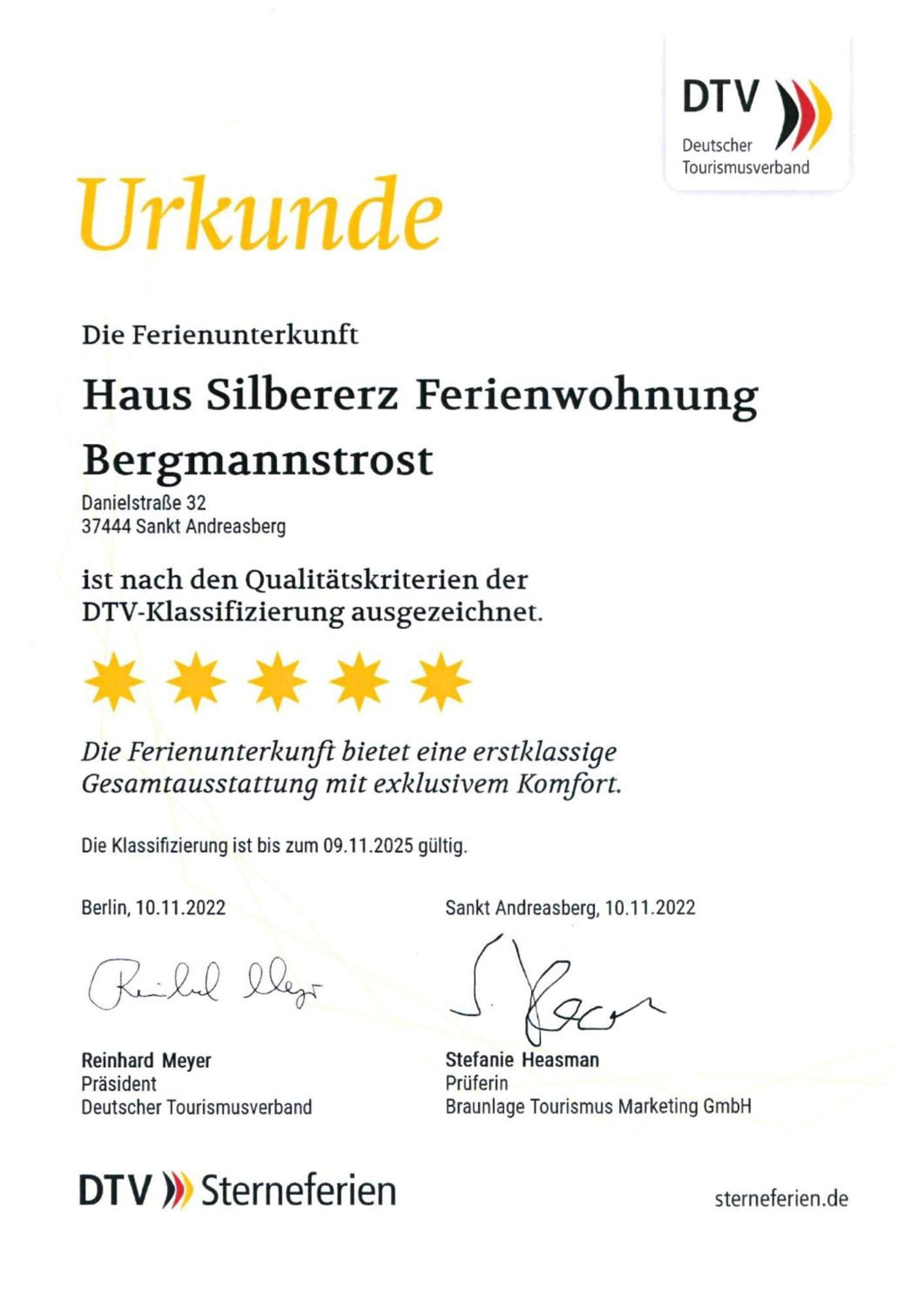 Bergmannstrost 5 Sterne Ferienwohnung Sankt Andreasberg Kültér fotó